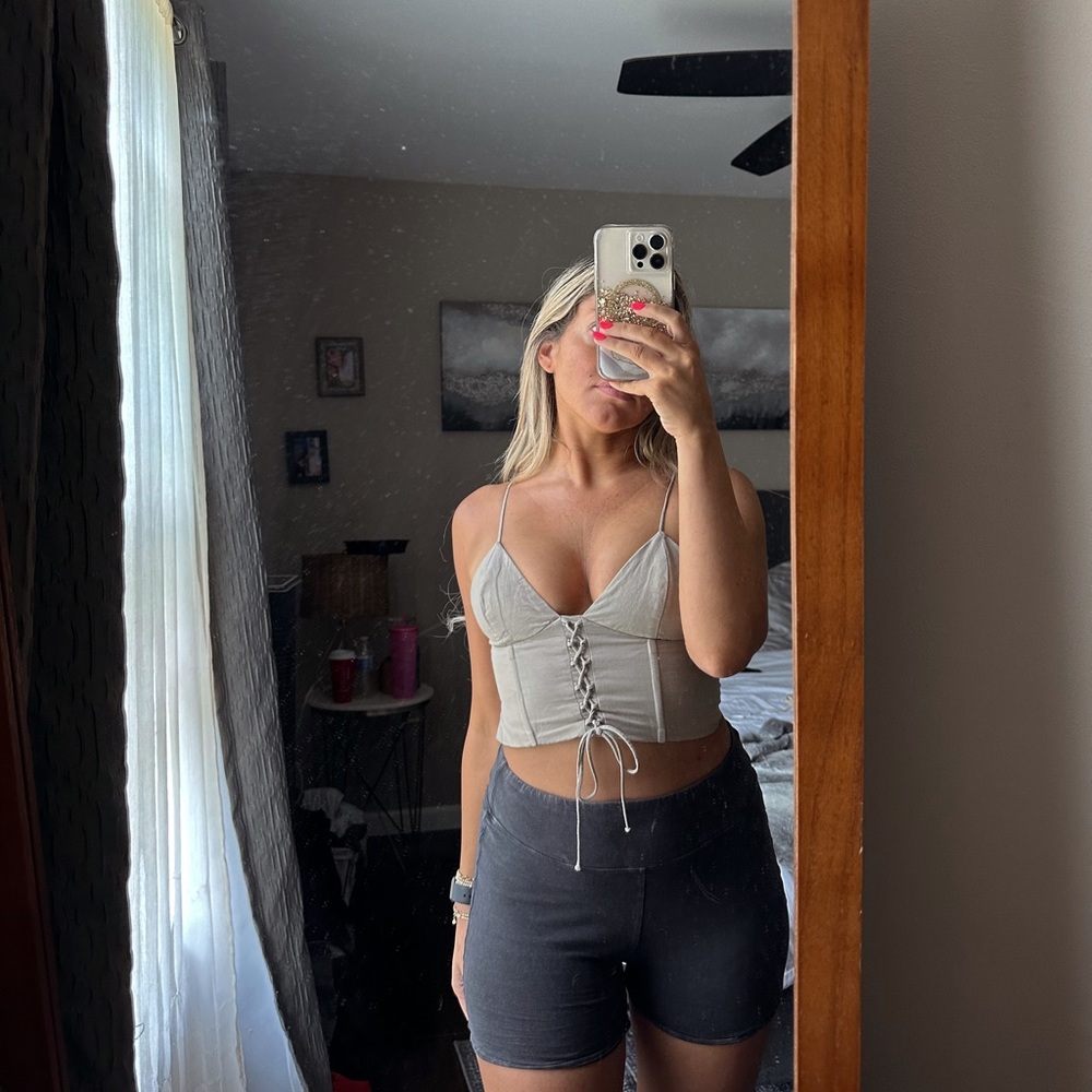 Zara Tan Crop Top